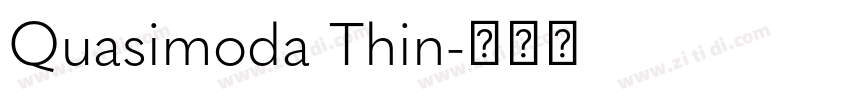 Quasimoda Thin字体转换